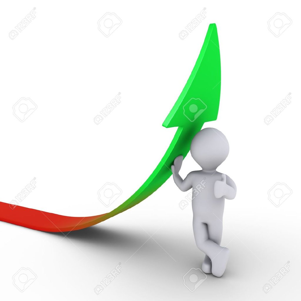 14520018-3d-person-leaning-on-a-rising-graph-arrow-Stock-Photo.