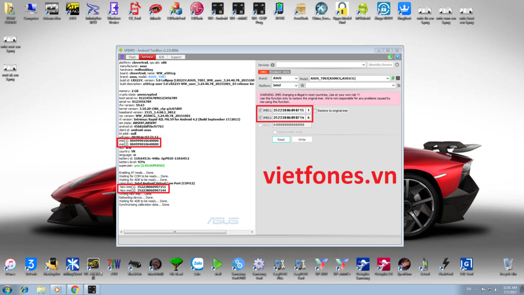 write imei zen 5 done.