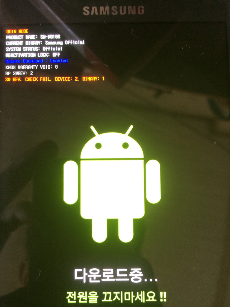 downgrade androi 6.0.1 note 4