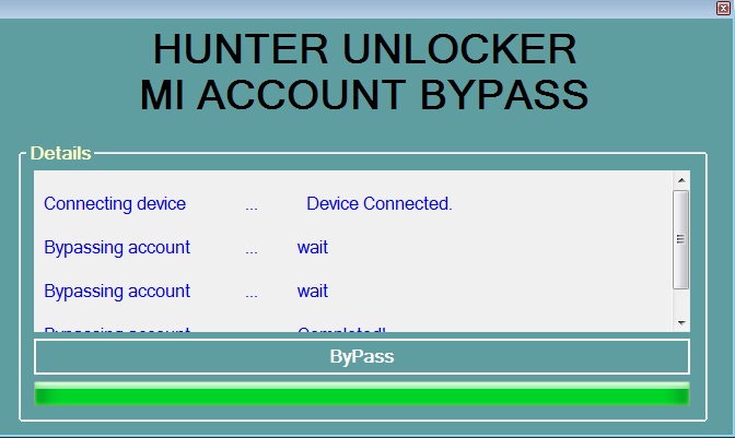 bypass mi account using mi unlock tool
