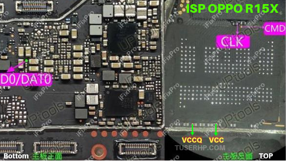 isp pinout oppo r15x.