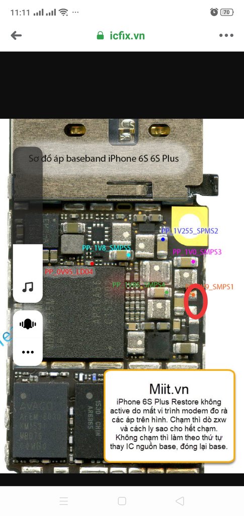 Sửa lỗi mất sóng đi động, hư IC sóng trên iPhone