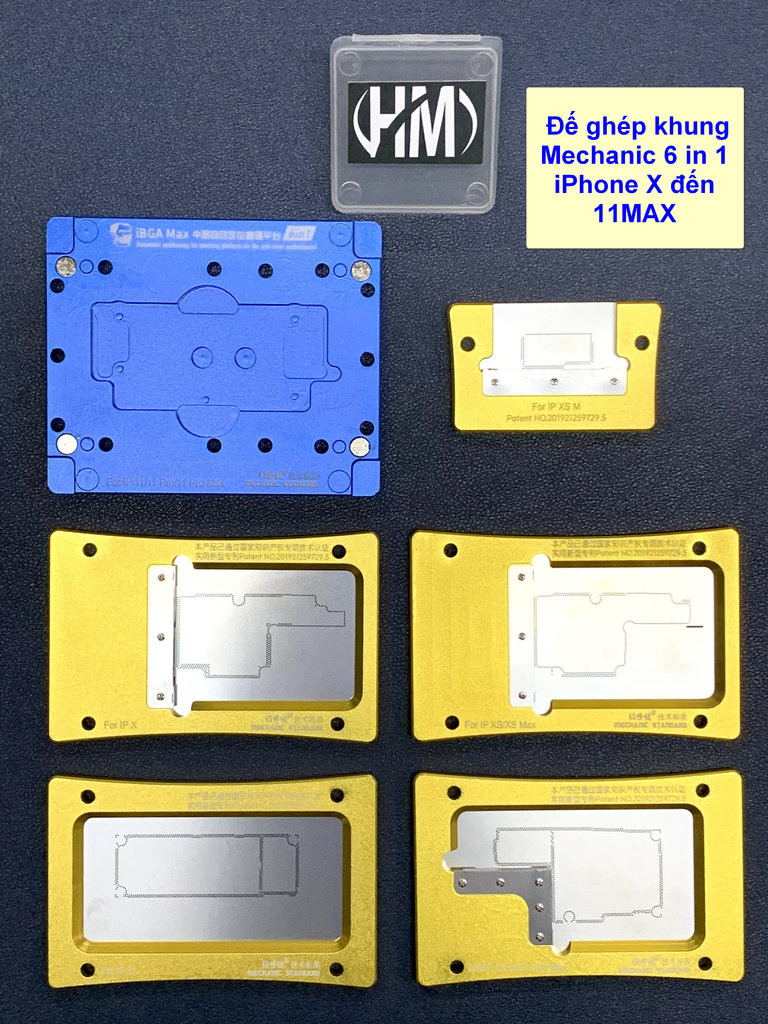 De ghep khung Mechanic 6 in 1 iPhone X den 11MAX.