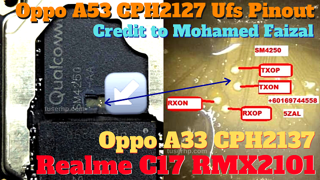 Oppo-A53-CPH2127-UFS-Pinout.