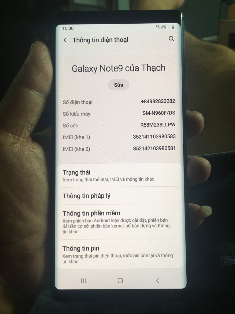 note 9 bản hàn 2 sim