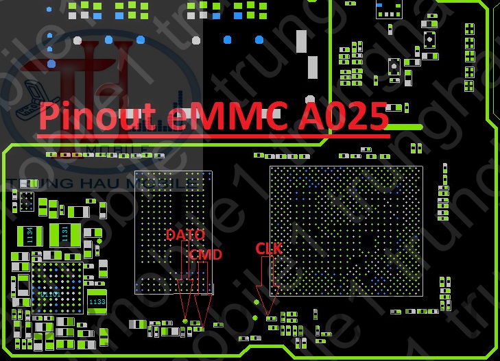 Pinout ISP eMMC A025_GF.