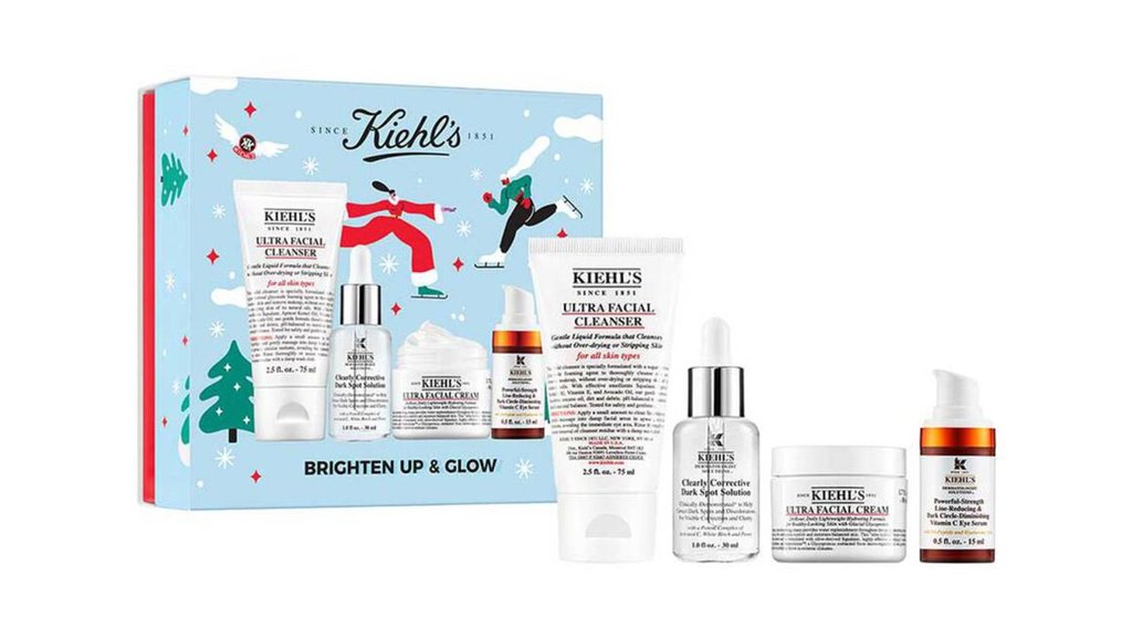 Kiehl’s Brighten Up & Glow Skincare.