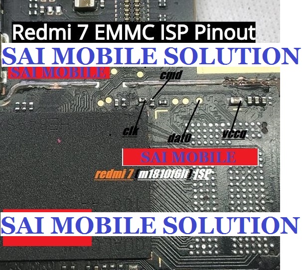 Redmi-7-ISP-EMMC-Pinout-For-Flashing-Remove-Pattern-And-FRP.