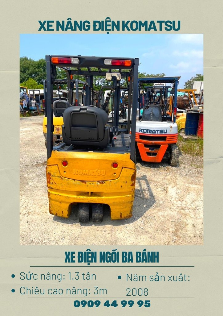 xe nâng điện ngồi ba bánh KOMATSU (1).