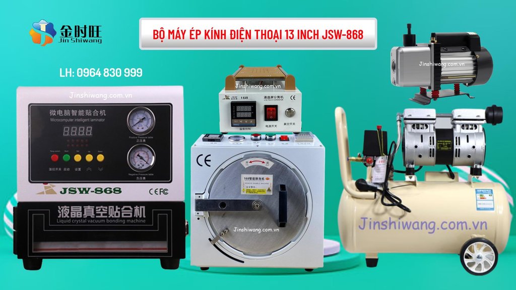 Bộ máy ép kính điện thoại 13 inch JSW-868 chính hãng Jin Shiwang-1.