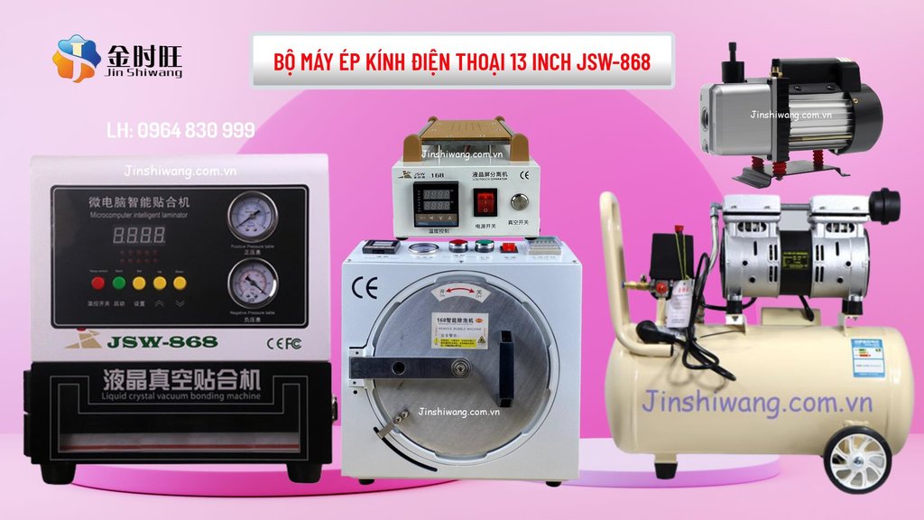 Bộ máy ép kính điện thoại 13 inch JSW-868 chính hãng Jin Shiwang-2.