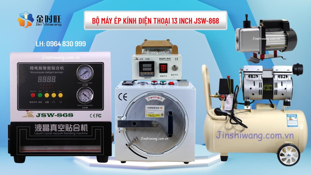 Bộ máy ép kính điện thoại 13 inch JSW-868 chính hãng Jin Shiwang-4.