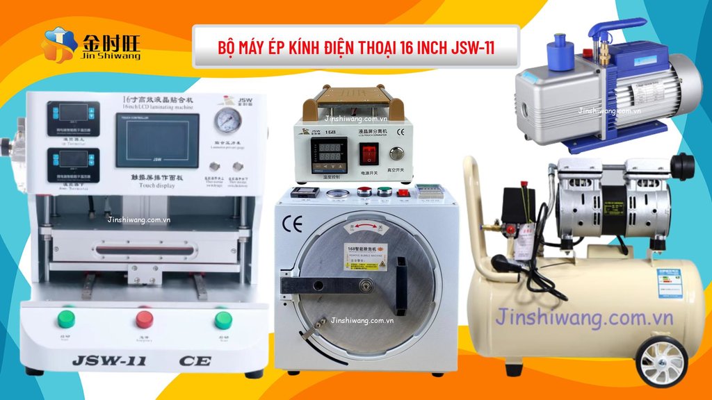 Bộ máy ép kính màn hình điện thoại 16 inch JSW-11-1.