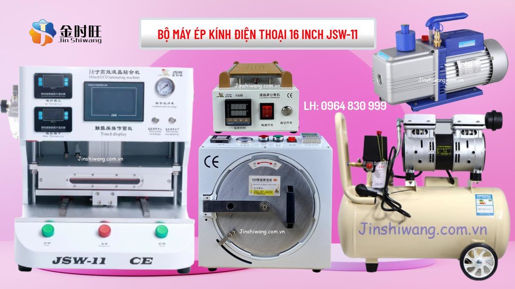 Bộ máy ép kính màn hình điện thoại 16 inch JSW-11-2.