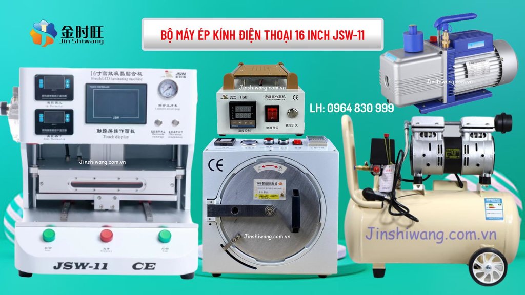 Bộ máy ép kính màn hình điện thoại 16 inch JSW-11-3.