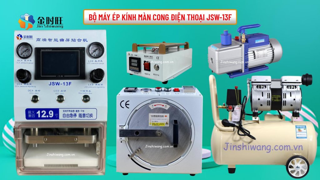 Bộ máy ép kính điện thoại màn cong JSW-3F.