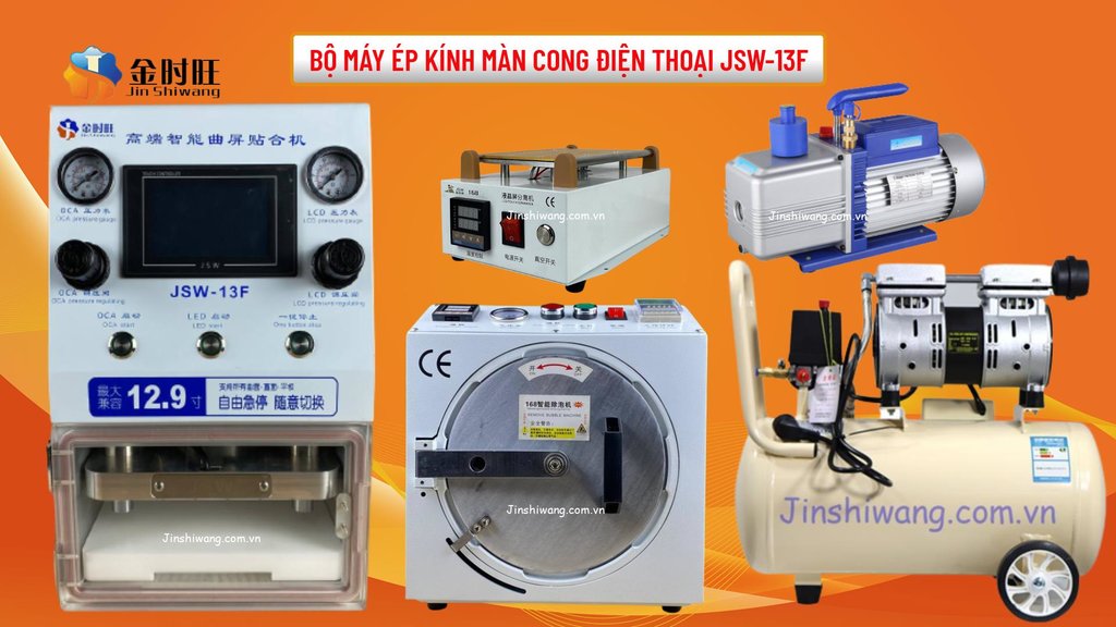 Bộ máy ép kính điện thoại màn cong JSW-3F-4.