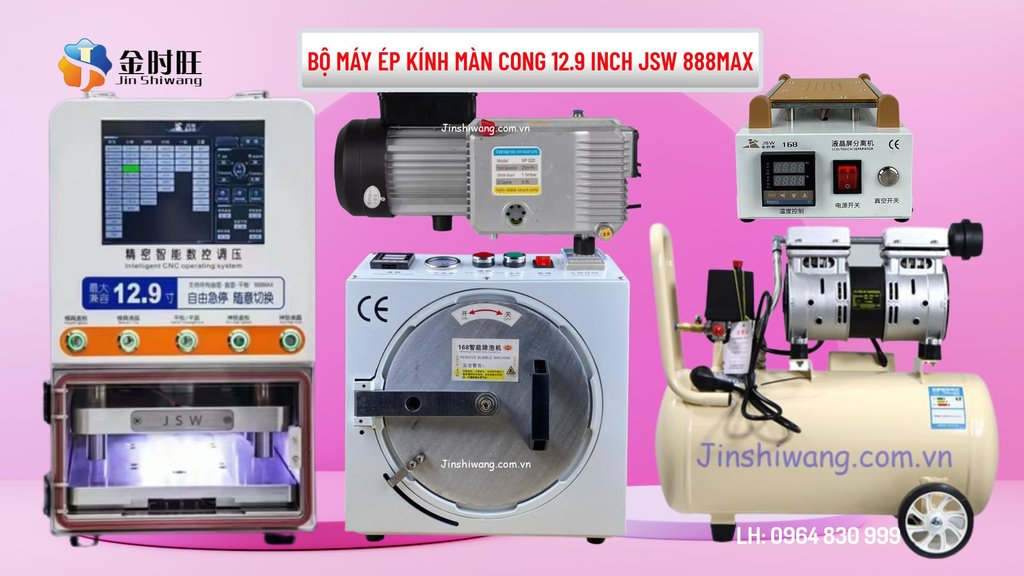 Bộ máy ép kính màn cong JSW 888MAX-2.