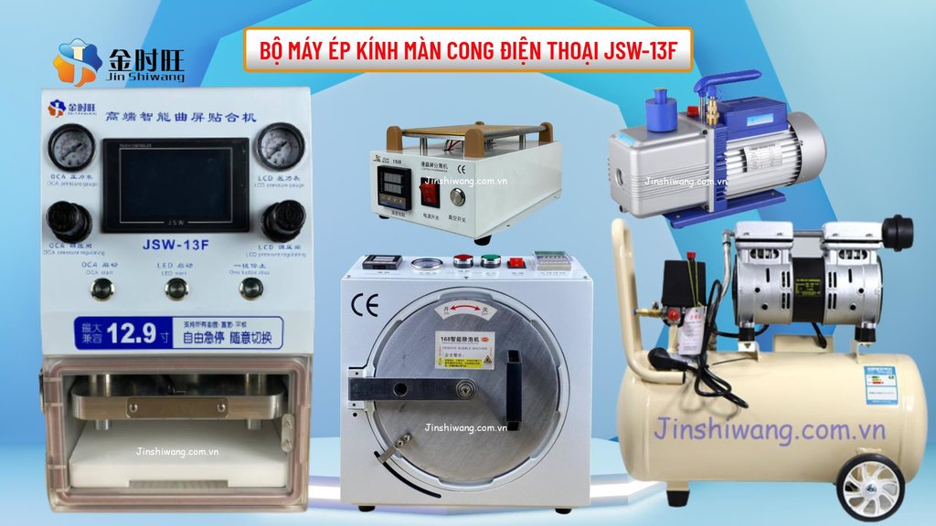 Bộ máy ép kính điện thoại màn cong JSW-3F-3.