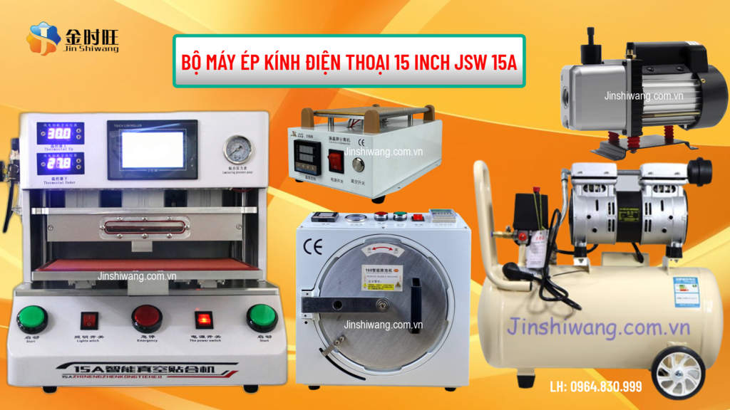 Bộ máy ép kính điện thoại 15 inch JSW 15A 4.