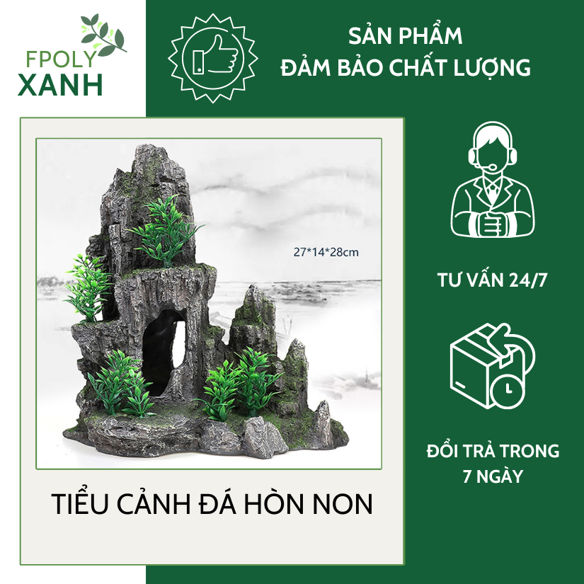 tiểu cảnh đá hòn non .