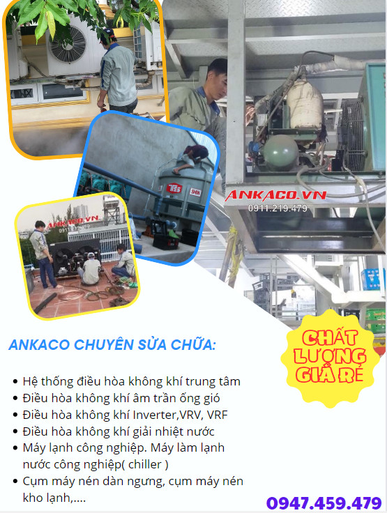 SỮA CHỮA CỤM MÁY NÉN - CHILLER.