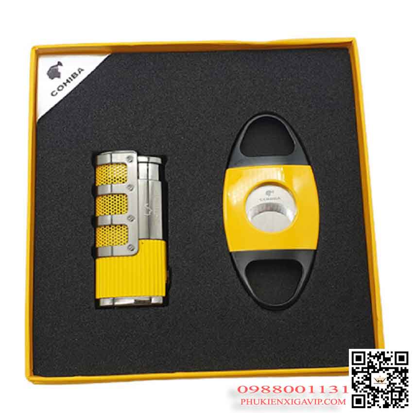 set-phu-kien-xi-ga-cohiba-hb-99-mau-vang-den.